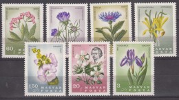Hungary Flowers 1967 Mi#2307-2313 Mint Never Hinged - Unused Stamps