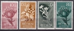 Rio Muni Flowers 1959 Mi#10-13 Mint Never Hinged - Rio Muni