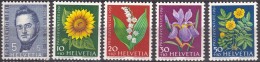 Switzerland Pro Juventute Flowers 1961 Mi#742-746 Mint Never Hinged - Ungebraucht