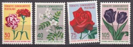 Turkey Flowers 1960 Mi#1735-1738 Mint Never Hinged - Ongebruikt