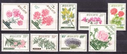 Monaco Flowers 1959 Mi#609-617 Mint Never Hinged - Unused Stamps