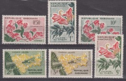 Gabon Flowers 1961 Mi#160-165 Mint Never Hinged - Gabon (1960-...)