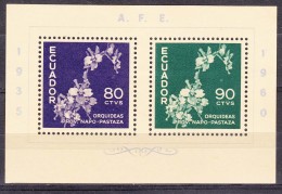 Ecuador Flowers 1960 Mi#Block 8 Mint Never Hinged - Equateur