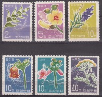 North Korea Flowers 1967 Mi#792-797 Mint Never Hinged - Corée Du Nord