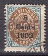 Denmark Danish Antilles (West India) 1902 Normal Frame Mi#26 I, Used - Danemark (Antilles)