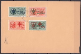 Germany Occupation Of Slovenia In WWII Laibach 1944 Mi#29-30 And 31-32 Originaly Cancelled Phil. Cover, Expert Mark - Occupation 1938-45