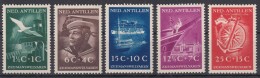 Netherland Antilles 1952 Mi#34-38 Mint Hinged - Curaçao, Antilles Neérlandaises, Aruba
