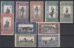 Italy Colonies Eritrea 1930 Sassone#155-164 Mint Never Hinged - Erythrée