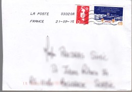 France Modern Cover To Serbia - Lettres & Documents