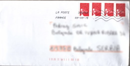 France Modern Cover To Serbia - Cartas & Documentos