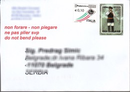 Italy Modern Cover To Serbia - 2011-20: Cartas & Documentos