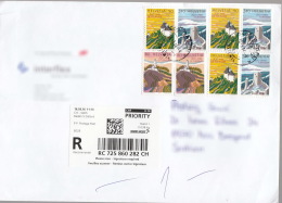 Switzerland Modern Cover To Serbia - Lettres & Documents