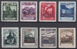 Liechtenstein 1932 Postage Due Mi#1-8 Mint Hinged - Ongebruikt