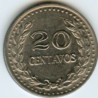 Colombie Colombia 20 Centavos 1974 KM 246.1 - Colombie