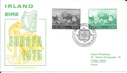 IRLANDE  -  TIMBRE N°  317 / 318  -  EUROPA    -  1975  - FDC - FDC