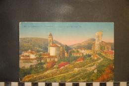 Cp, 06, LA TURBIE, Vue Sur La Tour D'Auguste Et Le Mont Agel, Colorisée - La Turbie