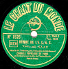 78 Trs - LE CHANT DU MONDE 1526 - état TB -Chorale Populaire De Paris - HYMNE DE L'E. L. A. S. - LA PETITE IRÈNE - 78 T - Disques Pour Gramophone