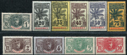 DAHOMEY - N° 18 à 29 - FAIDHERBE & PALMIER - TOUS * ( 1ére CHARNIÉRE ) SAUF N° 26 OBL. - B/TB - Unused Stamps