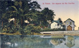 S. THOMÉ, SÃO TOMÉ, Um Aspecto Do Rio Vro-Var, 2 Scans - São Tomé Und Príncipe