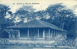S. THOMÉ, SÃO TOMÉ, Escola Na Vila Da Magdalena, 2 Scans - São Tomé Und Príncipe