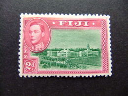 FIDJI FIJI 1941 - 55 BATIMENTS GOUVERNEMENTAUX Et GEORGE VI Yvert  116 A * MH - Fidschi-Inseln (...-1970)