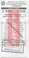 Lago Di Como - Comer See - Fahrkarte 1995 Lire 18'700 - Europe