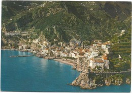R2071 Amalfi (Salerno) - Panorama Aereo Vista Aerea Aerial View Vue Aerienne / Viaggiata 1989 - Andere Städte