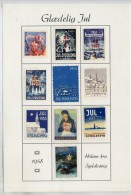 DENMARK (Sydslesvig) 1958 Presentation Sheet With Seals From 1953-58 - Andere & Zonder Classificatie