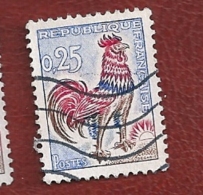 N° 1331 Coq De Decaris 0F25  France Oblitéré 1962 - 1962-1965 Hahn (Decaris)