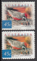 1990 Australia 2001 Uccelli Birds Crimson Chat Used  Self-Adhesive + Serpentine Die Cat - Moineaux