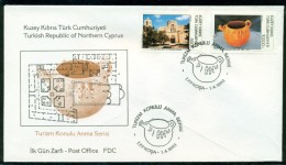 AC - NORTHERN CYPRUS FDC - TOURISM LEFKOSA 01 APRIL 1993 - Brieven En Documenten