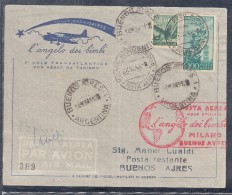 FL 2  ) Free Shipping To //   Beautiful Cover La Posta Aerea Da Milano A Buenos Aires Argentina 1949 - Posta Aerea