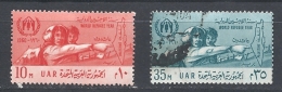 Egitto    1960 World Refugee Year Used Yvert 480-81 Set 2v - Usados