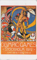 TC JAPON / 110-015 - Poster JEUX OLYMPIQUES STOCKHOLM 1912 - OLYMPIC GAMES SWEDEN - JAPAN Sport Phonecard - 176 - Olympische Spelen