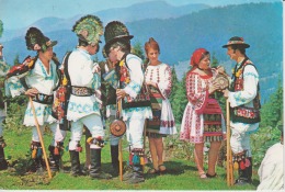 Romania Bistritz Bistrita Nasaud Folklore Costumes Ethnics Men And Women In Their National Dress Smoking - Used,perfect - Europe