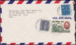 1955-H-40 CUBA REPUBLICA. 1955. 12c EMILIO NUÑEZ. INDEPENDENCE WAR. DESEMBARCO DE ARMAS. COVER TO US. - Storia Postale