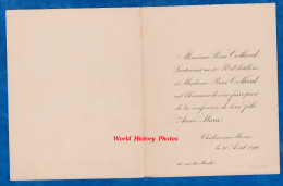 Faire Part De Naissance De 1896 - CHALONS Sur MARNE - René COLLARD Lt Du 40e Régiment D'Artillerie - Fille Anne Marie - Naissance & Baptême