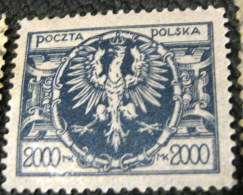 Poland 1923 Eagle On A Large Shield 2000m - Mint - Neufs