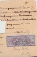 India   QV   1R  NOTARIAL  Revenue   #  92396  Fiscaux  Fiscal  Inde  Indien - 1858-79 Kolonie Van De Kroon