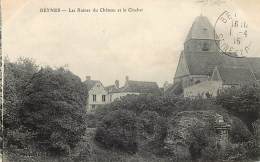 - Depts Div.- Ref-KK424- Yvelines - Beynes - Ruines Du Chateau Et Eglise - Chateaux - Carte Bon Etat - - Beynes