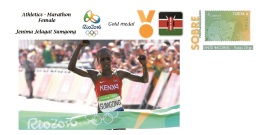 Spain 2016 - Olympic Games Rio 2016 - Gold Medal - Athletics Marathon Female Kenya Cover - Altri & Non Classificati