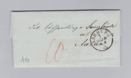 Heimat Schweiz AG AARBURG 1860-07-07 Brief Ohne Marke Nach Aarau - Storia Postale