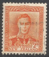 New Zealand. 1947-52 KGVI. 2d Used. SG 680 - Used Stamps