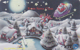 Télécarte Japon / NTT 230-206 - PERE NOEL Renne Traineau - CHRISTMAS SANTA CLAUS Japan Phonecard / A - 377 - Noel