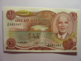 MALAWI - ONE 1 KWACHA - 1er AVRIL 1988  APRIL 1st - Billet Bank Note TABAC TOBACCO - Non Circulé Neuf New KAMUZU BANDA - Malawi