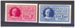 Vatican  -  Exprès  -  1929  :  Yv  1-2  * - Priority Mail