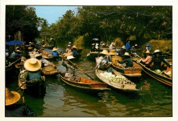 CPSM Thailande-Damnernsaduak Floating Market,Rajburi Province    L2173 - Thaïlande
