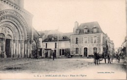 Morlaas - Place De L'église (J. Conte Marchande De Vins ...) , 1932 - Morlaas