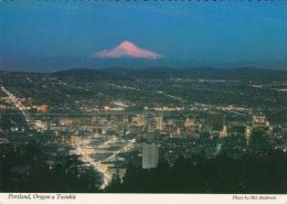 46996- PORTLAND- TOWN PANORAMA BY NIGHT - Portland