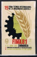 Viñeta ZARAGOZA 1981. FIMA 81. Feria Muestras Maquinaria Agricola - Variedades & Curiosidades
